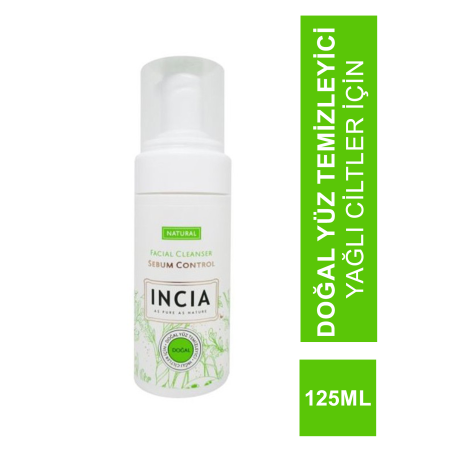 Incia Doğal Yüz Temizleyici Yağlı Ciltler İçin 125ml (S.K.T 01-2025)