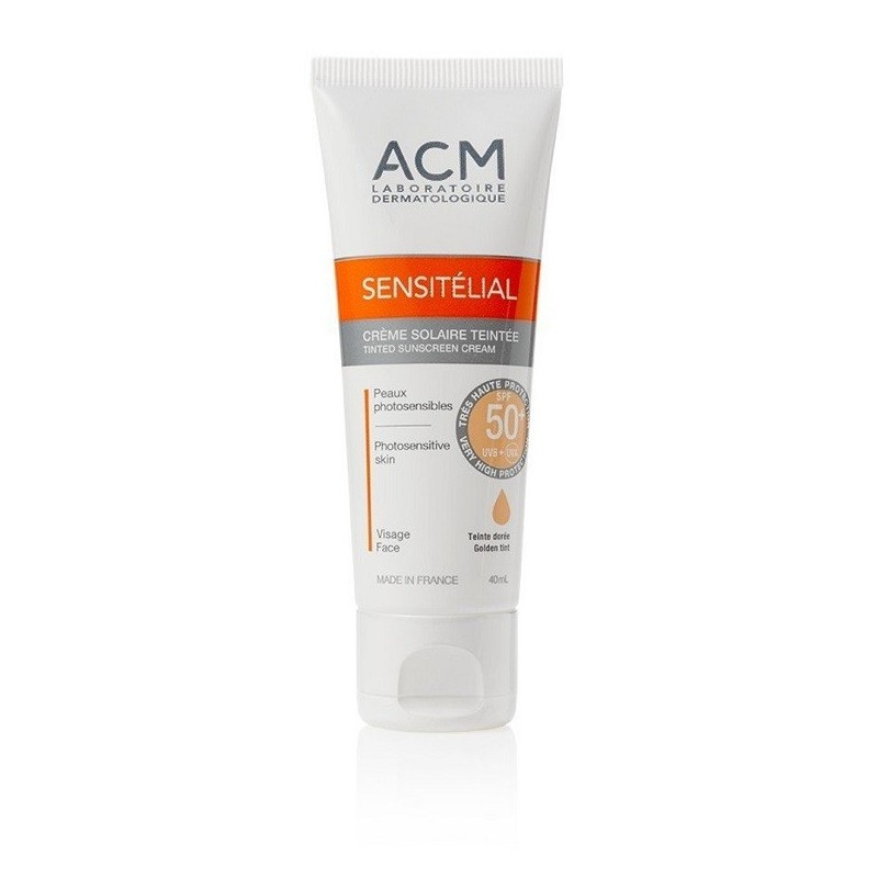 ACM Sensitelial Sunscreen Cream SPF 50+ Golden Tint 40 ml ACM Sensitelial Sunscreen Cream SPF 50+ Golden Tint 40 ml