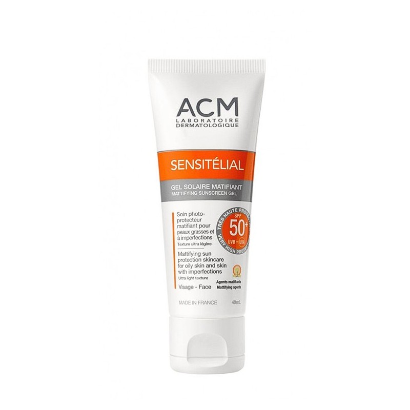 ACM Sensitelial Mattifying Sunscreen Gel SPF 50+ 40 ml ACM Sensitelial Mattifying Sunscreen Gel SPF 50+ 40 ml