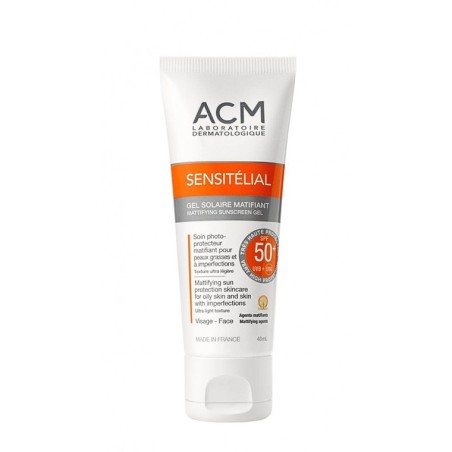 ACM Sensitelial Mattifying Sunscreen Gel SPF 50+ 40 ml