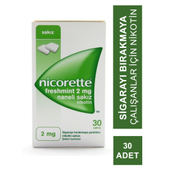 Nicorette Freshmint 2 mg Naneli Nikotin Sakızı 30 Adet