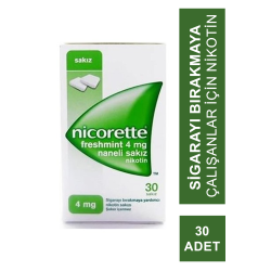 Nicorette Freshmint 4 mg Naneli Nikotin Sakızı 30 Adet