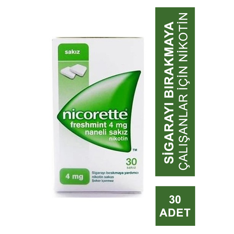 Nicorette Freshmint 4 mg Naneli Nikotin Sakızı 30 Adet Nicorette Freshmint 4 mg Naneli Nikotin Sakızı 30 Adet