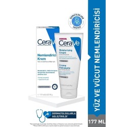 CeraVe Nemlendirici Krem Kuru Ciltler Seramid ve Hyalüronik Asit İçerikli Yüz Vücut 177 ml