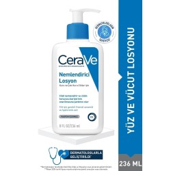 CeraVe Nemlendirici Losyon Kuru Ciltler Seramid ve Hyalüronik Asit İçerikli Yüz Vücut 236ml