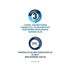 CeraVe Nemlendirici Krem Kuru Ciltler Seramid ve Hyalüronik Asit İçerikli Yüz Vücut 50ml