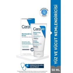 CeraVe Nemlendirici Krem Kuru Ciltler Seramid ve Hyalüronik Asit İçerikli Yüz Vücut 50ml