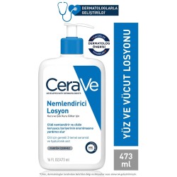 CeraVe Nemlendirici Losyon Kuru Ciltler Seramid ve Hyalüronik Asit İçerikli Yüz Vücut 473ml