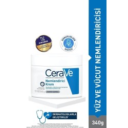 CeraVe Nemlendirici Krem Kuru Ciltler Seramid ve Hyalüronik Asit İçerikli Yüz Vücut 340gr