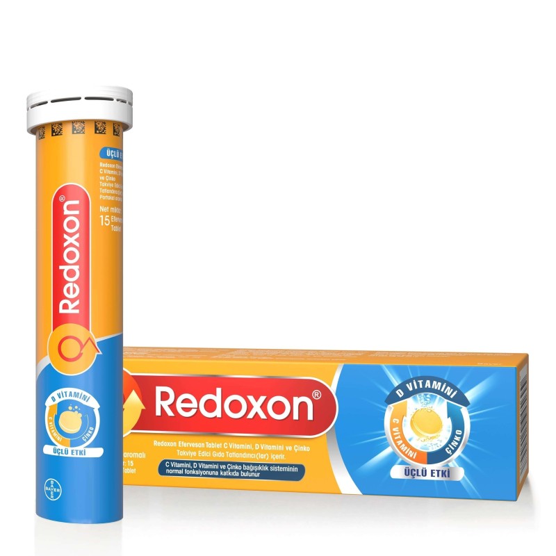 Redoxon 3'lü Etkili 15 Efervesan Tablet Redoxon 3'lü Etkili 15 Efervesan Tablet