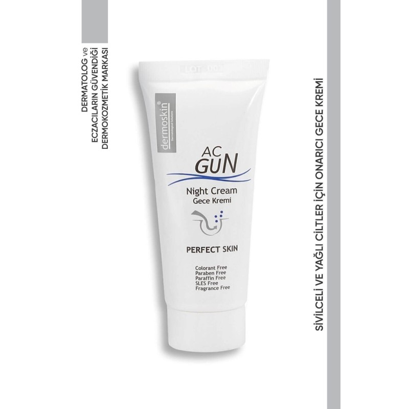 Dermoskin Acnegun Onarıcı Gece Kremi 30 ml