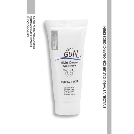 Dermoskin Acnegun Onarıcı Gece Kremi 30 ml