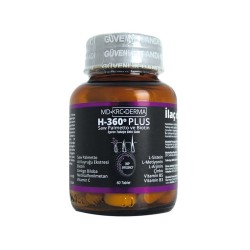 Hair 360 Plus Saw Palmetto ve Biotin 60 Tablet