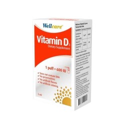 Wellcare Vitamin D3 600 IU 5ml
