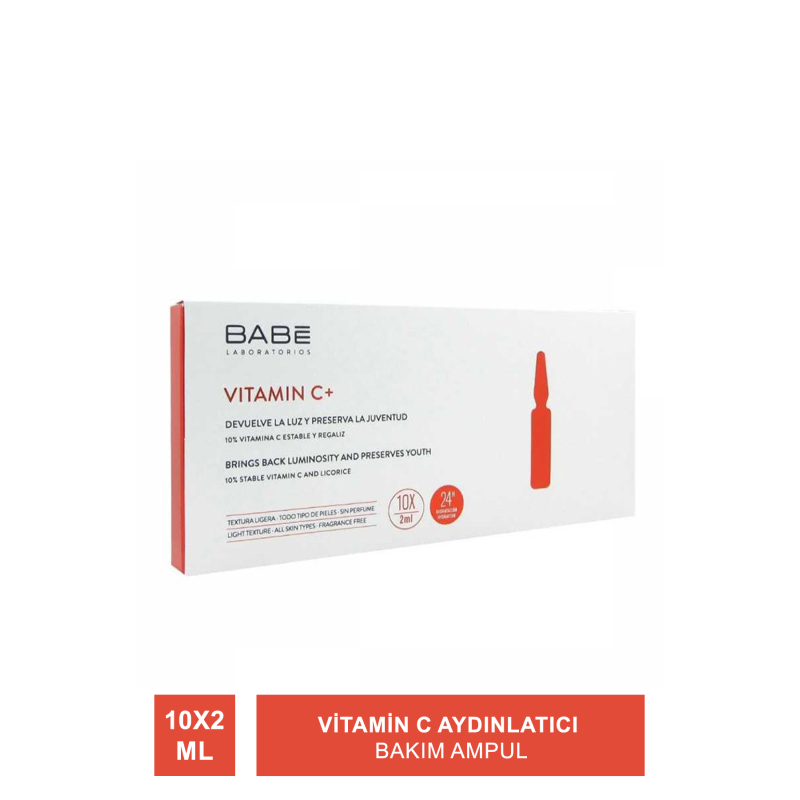 Babe Vitamin C Aydınlatıcı Bakım Ampul 10x2 ml (S.K.T 08-2024)