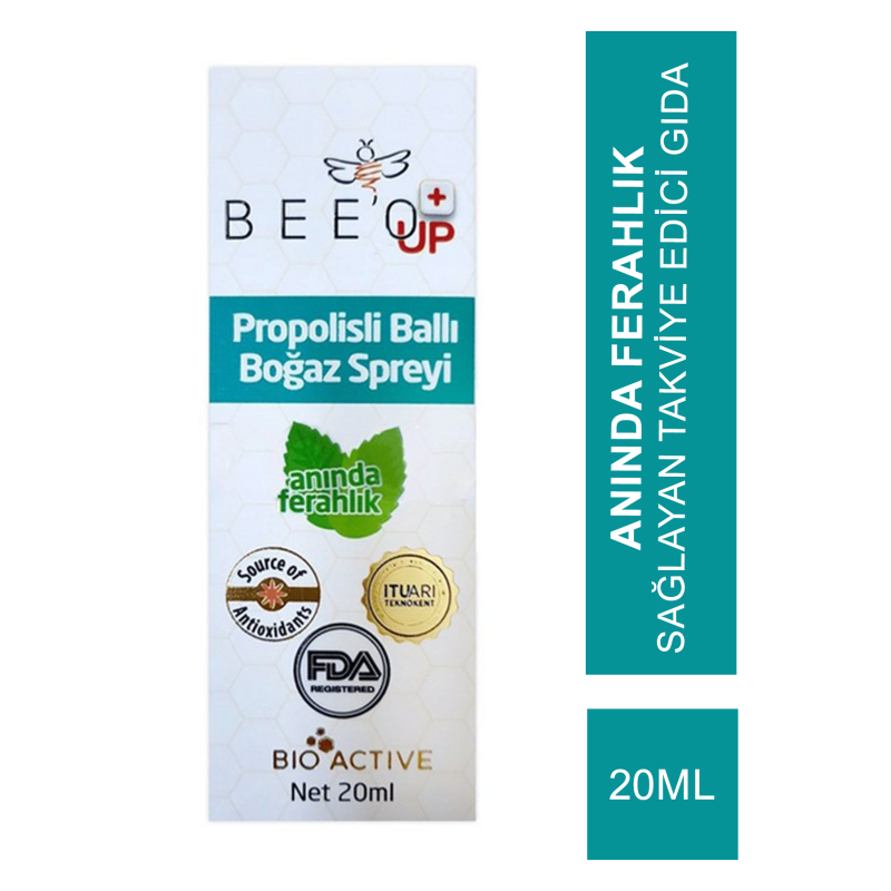 Beeo Up Propolisli Ballı Boğaz Spreyi 20 ml