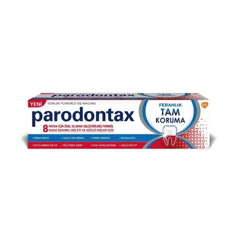 Parodontax Ferahlık Tam Koruma Diş Macunu 75 ml Parodontax Ferahlık Tam Koruma Diş Macunu 75 ml