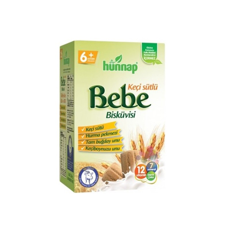 Hünnap Keçi Sütlü Bebe Bisküvisi 400 gr