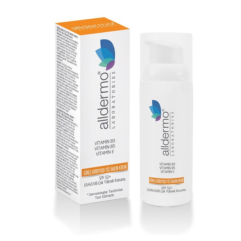 Alldermo Güneş Koruyucu Yüz Bakım Kremi SPF50+ 50 ml Alldermo Güneş Koruyucu Yüz Bakım Kremi SPF50+ 50 ml