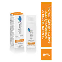 Alldermo Hassas Ciltler için Güneş Koruyucu Yüz Bakım Kremi SPF50+ 50 ml
