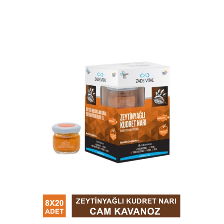 Zade Vital Zeytinyağlı Kudret Narı 20 ml x 8 Cam Kavanoz