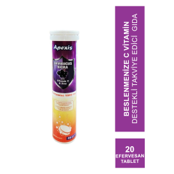 Apexis Sambucus Nigra Vitamin C & Zinc 1000 mg 20 Efervesan Tablet