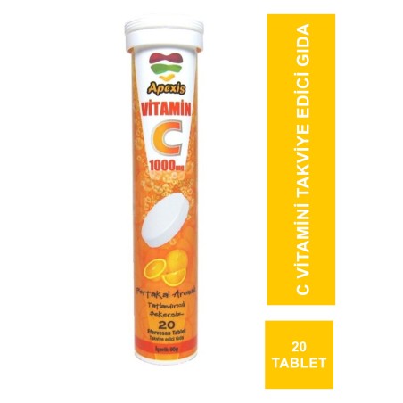 Apexis Vitamin C 1000 mg 20 Efervesan Tablet