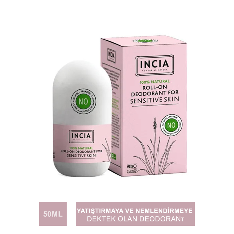 Incia Hassas Ciltler İçin Roll On Deodorant 50 ml Incia Hassas Ciltler İçin Roll On Deodorant 50 ml