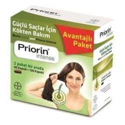 Priorin Intense Avantajlı Paket 120 + 60 Kapsül | TuruncuKasa