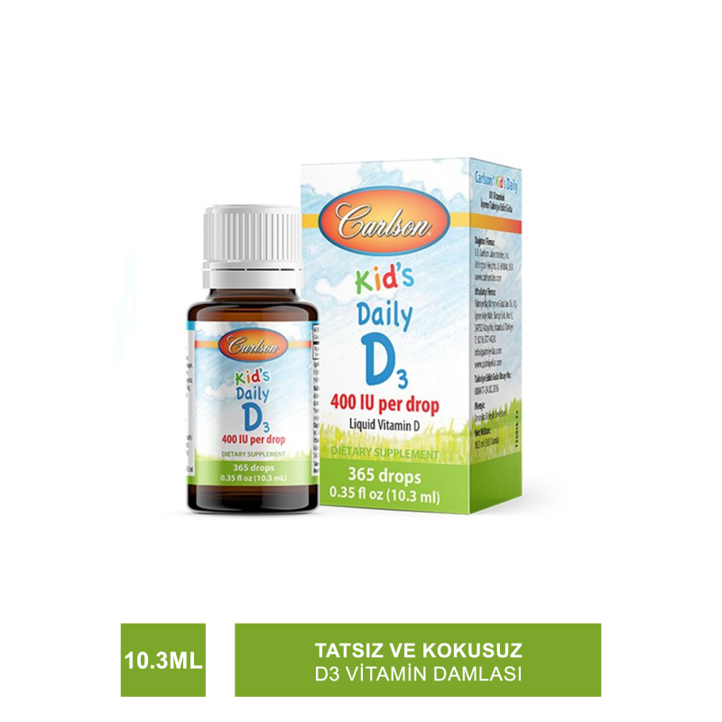 Carlson Kid's Super Daily D3 Damla 10.3 ml Carlson Kid's Super Daily D3 Damla 10.3 ml