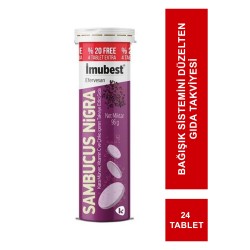 İmubest Sambucus Nigra & Vitamin C & Çinko 24 Efervesan Tablet
