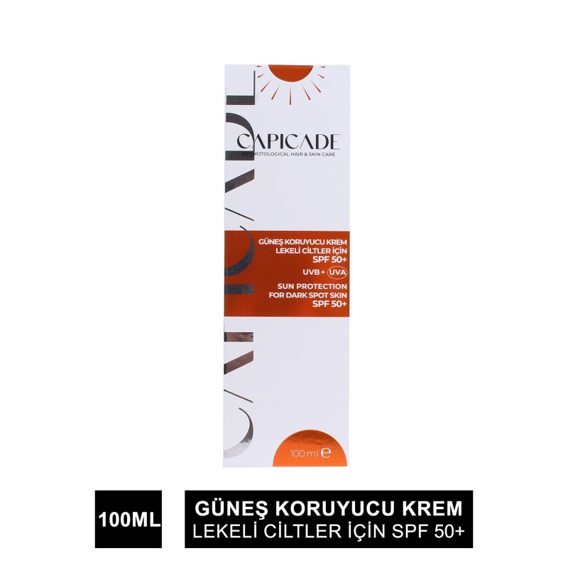 Capicade Güneş Koruyucu Krem Spf 50+ ( Lekeli Cilt ) 100 ml