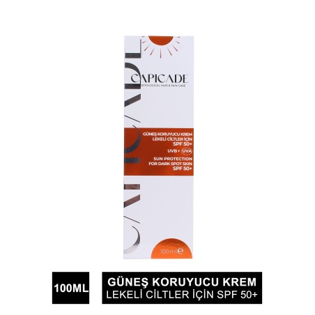Capicade Güneş Koruyucu Krem Spf 50+ ( Lekeli Cilt ) 100 ml