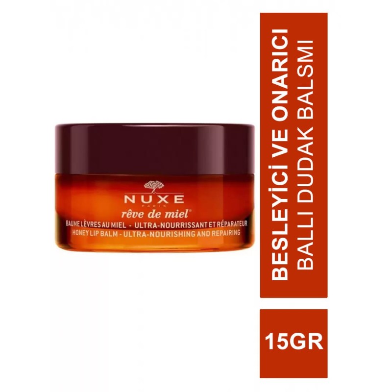 Nuxe Reve de Miel Baume Levres Besleyici ve Onarıcı Ballı Dudak Balsamı 15 gr