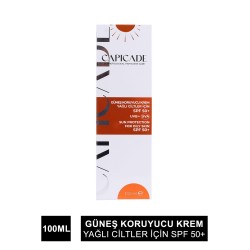 Capicade Güneş Koruyucu Krem Spf 50+ ( Yağlı Cilt ) 100 ml