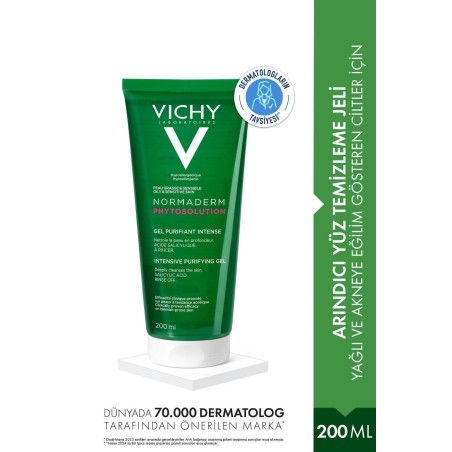 Vichy Normaderm Phytosolution Temizleyici Jel Yağlı/Akneye Eğilim Gösteren Ciltler Salisilik Asit