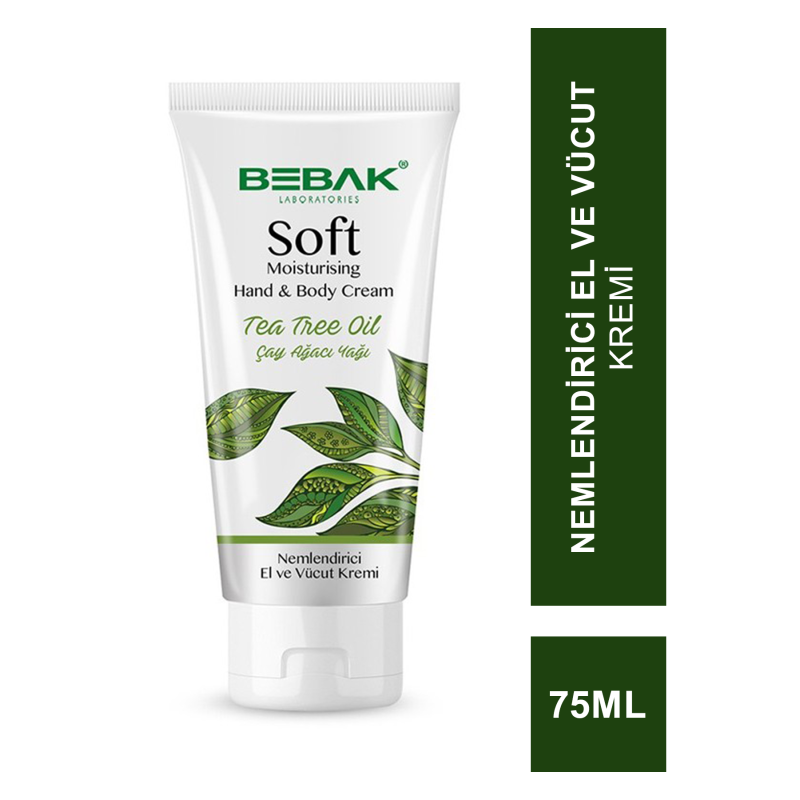 Bebak Soft Nemlendirici El ve Vücut Kremi 75 ml - Çay Ağacı Yağı Bebak Soft Nemlendirici El ve Vücut Kremi 75 ml - Çay Ağacı Yağı