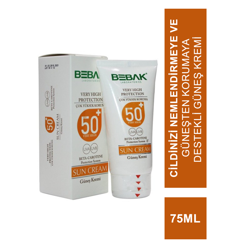 Bebak Güneş Kremi 50+ 75 ml Bebak Güneş Kremi 50+ 75 ml