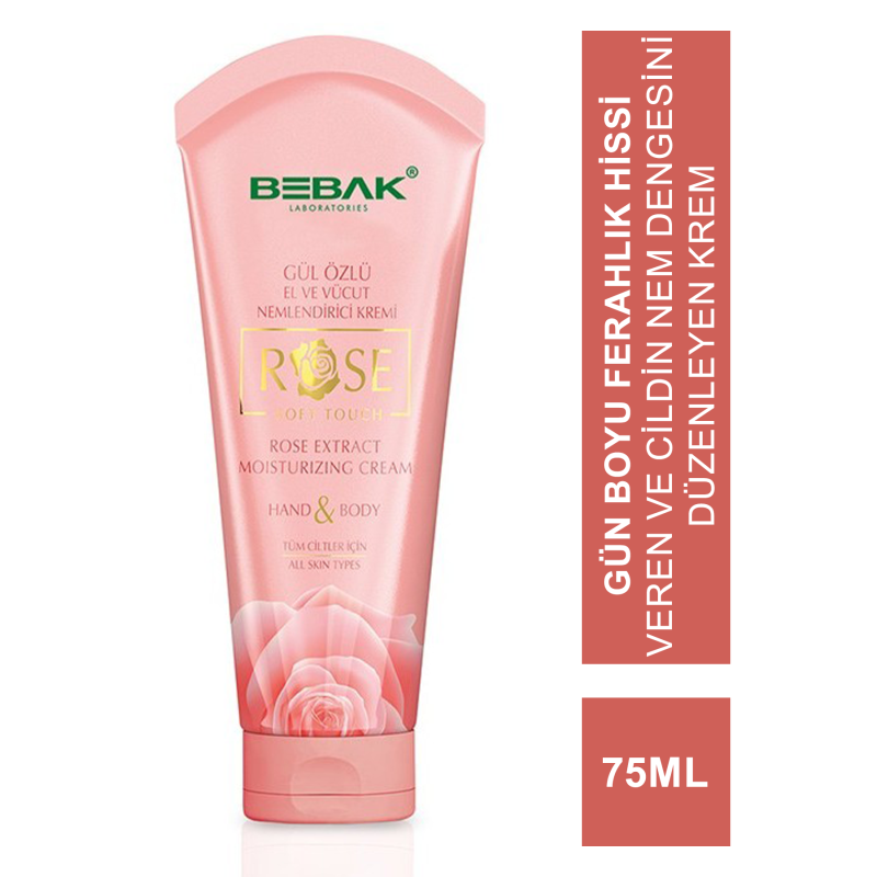 Bebak Gül Özlü El ve Vücut Kremi 75 ml Bebak Gül Özlü El ve Vücut Kremi 75 ml