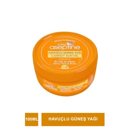 Cire Aseptine Sun Havuçlu Güneş Yağı 100ml (S.K.T 03-2024)