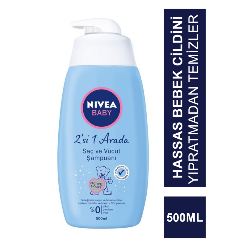 Nivea Baby 2'si 1 Arada Saç ve Vücut Şampuanı 500 ml Nivea Baby 2'si 1 Arada Saç ve Vücut Şampuanı 500 ml