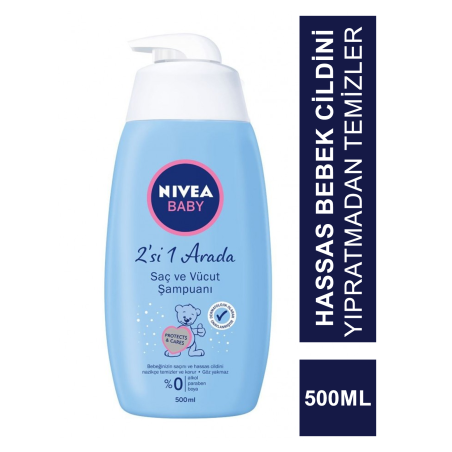 Nivea Baby 2'si 1 Arada Saç ve Vücut Şampuanı 500 ml