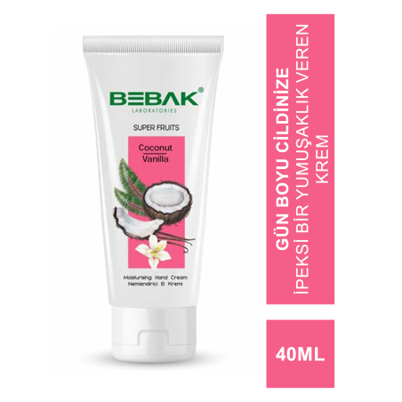 Bebak Coconut Vanilla Nemlendirici El Kremi 40 ml