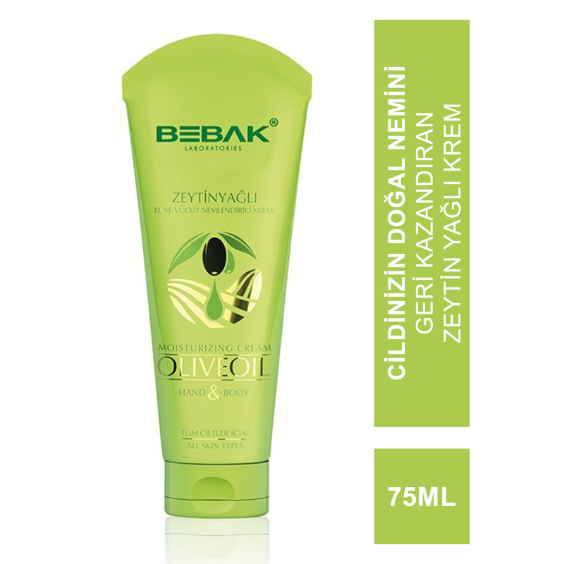 Bebak Zeytinyağlı El ve Vücut Kremi 75 ml Bebak Zeytinyağlı El ve Vücut Kremi 75 ml