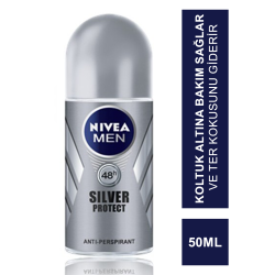 Nivea Deo Roll-On Silver Protect For Men 50 ml Erkek