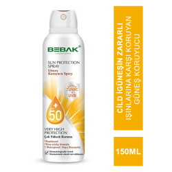 Bebak Güneş Koruyucu Sprey SPF 50+ 150 ml