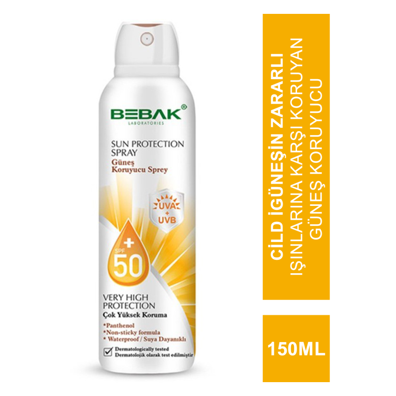 Bebak Güneş Koruyucu Sprey SPF 50+ 150 ml Bebak Güneş Koruyucu Sprey SPF 50+ 150 ml