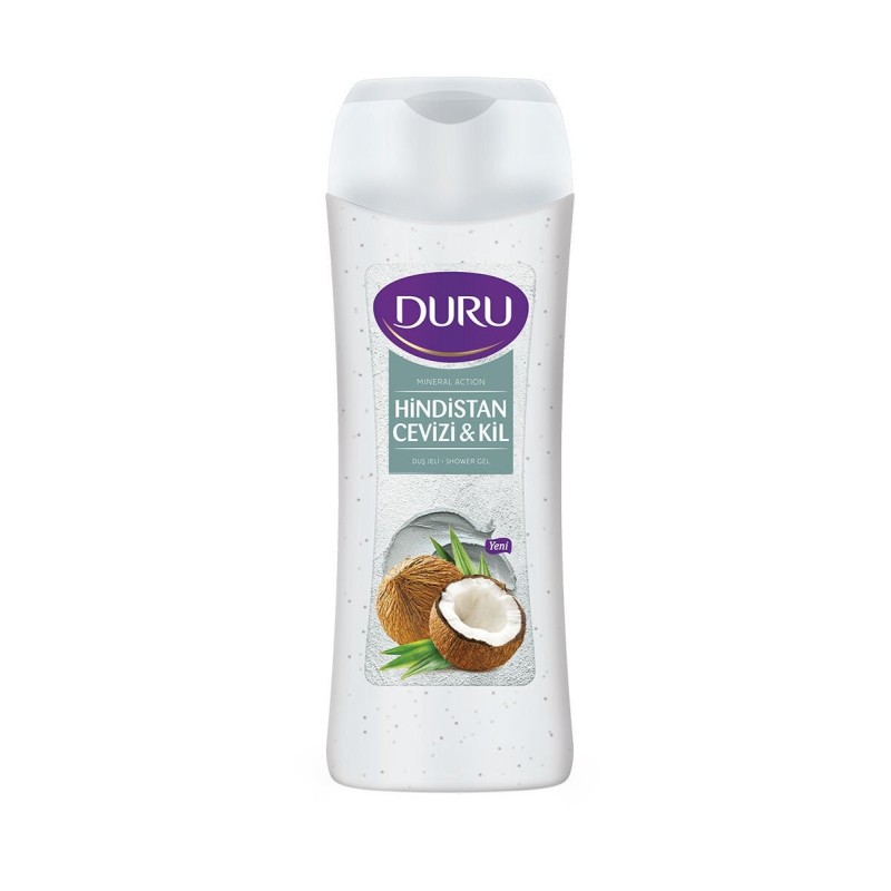 Duru Hindistan Cevizi ve Kil Duş Jeli 450ml Duru Hindistan Cevizi ve Kil Duş Jeli 450ml