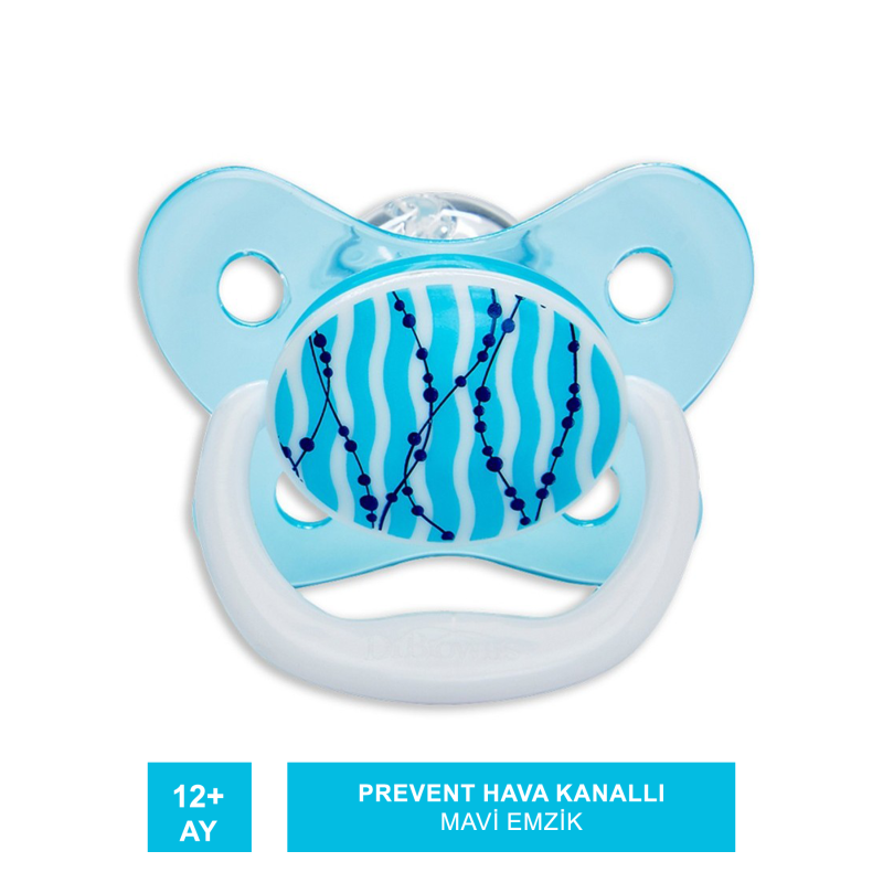 Dr.Browns Özel Tasarımlı Prevent Hava Kanallı Emzik 12 Ay +