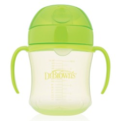 Dr.Browns Yumuşak Uçlu Alıştırma Bardağı 180ml (6m+)